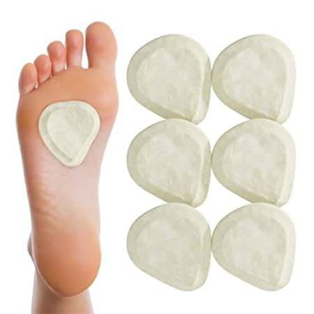 Metatarsal Felt Foot Pad Skived Cut - 1/8 Thick - 6 Pair