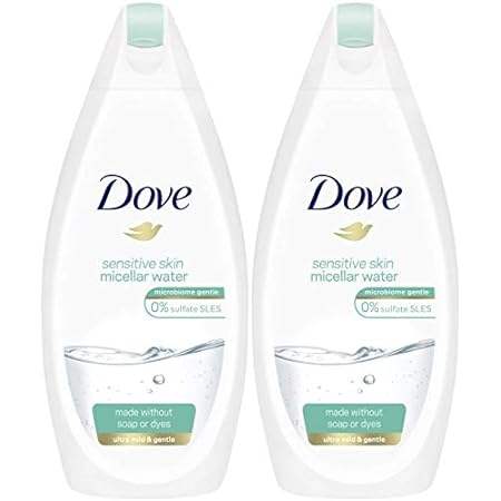 Dove Sensitive Skin Micellar Water Body Wash, 16.9 Ounce
