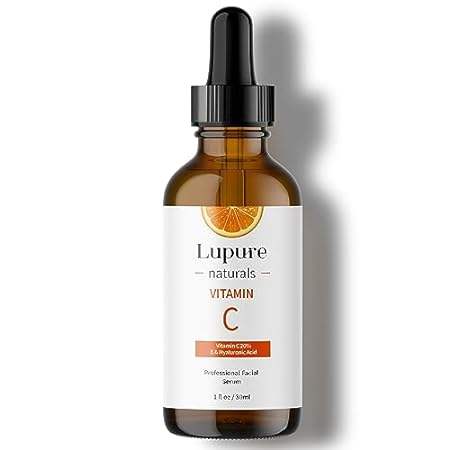 Lupure Professional Vitamin C Face Serum 20%， Anti Aging