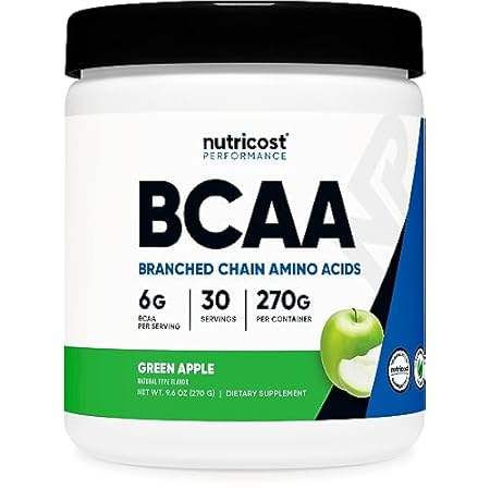Nutricost BCAA Powder (Green Apple) 30 Servings - Vegetar