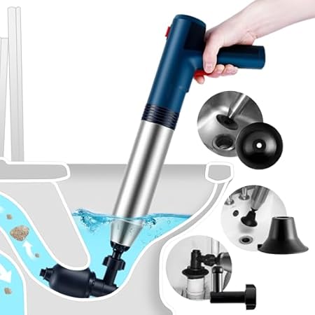 Electric Toilet Plungers - High Pressure Air Drain Unbloc