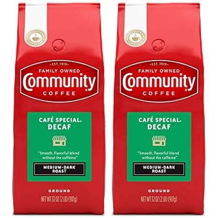Community Coffee Café Special Decaf 64 Ounces, Medium Dar