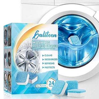 Galitoon Washing Machine Cleaner Descaler 24 Tablets， Nat