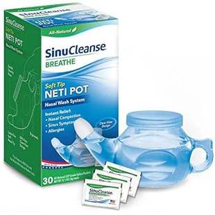 SinuCleanse Neti Wash Nasal Irrigation Tip Pot Syste Soft