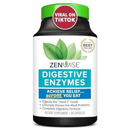 Zenwise Digestive Enzymes - Probiotic Multi Enzymes with