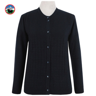 雪舟女式牦牛绒衫开圆领衫春秋冬季针织衫打底保暖毛衣