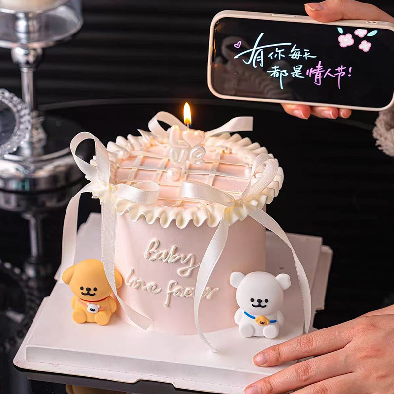 2.14烂漫情人节珠光love蜡烛蛋糕装饰情侣告白背包小狗装扮摆件,节庆用品/礼品,蛋糕/烘焙装饰用品,淘宝优惠券,粉丝福利购,淘宝优惠卷