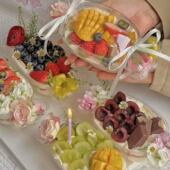 盒踏青甜品烘焙打包盒子 野餐春游草莓糖果蛋糕包装 小红书同款 春季