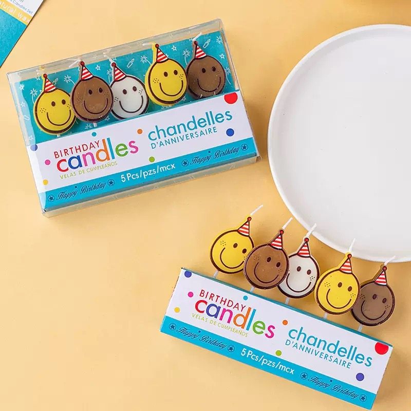 网红ins风生日蜡烛装饰摆件可爱派对帽笑脸蜡烛儿童生日蛋糕插件,节庆用品/礼品,蛋糕/烘焙装饰用品,淘宝优惠券,粉丝福利购,淘宝优惠卷