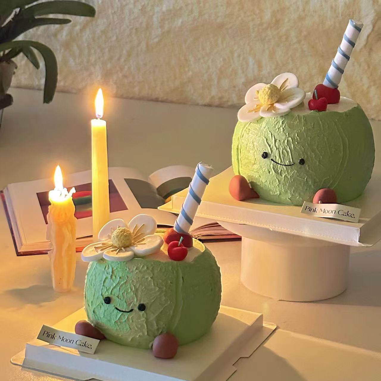 网红创意趣味夏日jellycat椰子蛋糕装饰摆件儿童生日烘焙装扮插件,节庆用品/礼品,蛋糕/烘焙装饰用品,淘宝优惠券,粉丝福利购,淘宝优惠卷