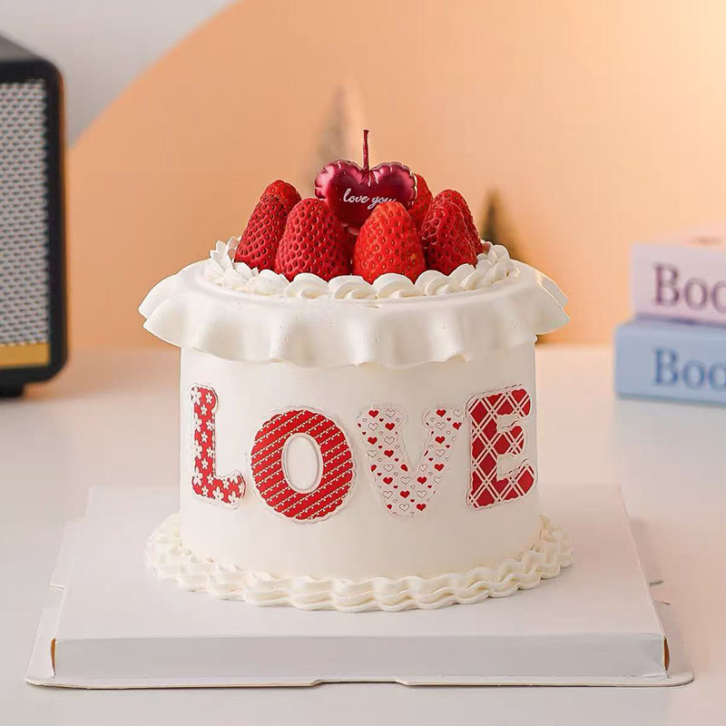 2.14网红情人节印刷love亚克力蛋糕装饰爱心蜡烛情侣表白装扮插件,节庆用品/礼品,蛋糕/烘焙装饰用品,淘宝优惠券,粉丝福利购,淘宝优惠卷
