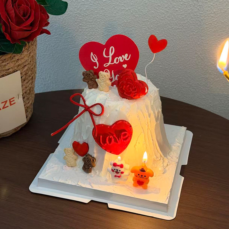 2.14情人节爱心小熊饼干蛋糕装饰情侣小狗蜡烛love卡片装扮插件,节庆用品/礼品,蛋糕/烘焙装饰用品,淘宝优惠券,粉丝福利购,淘宝优惠卷