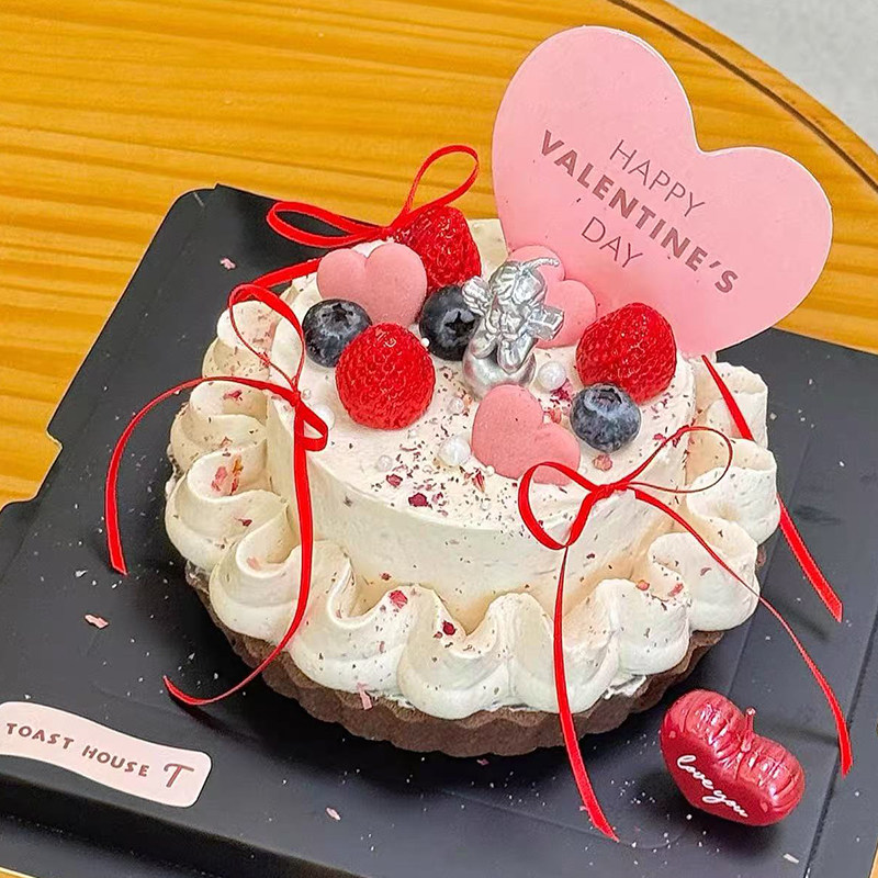 2.14烂漫情人节天使蜡烛斯巴克蛋糕装饰爱心卡片蝴蝶结丝带装扮,节庆用品/礼品,蛋糕/烘焙装饰用品,淘宝优惠券,粉丝福利购,淘宝优惠卷