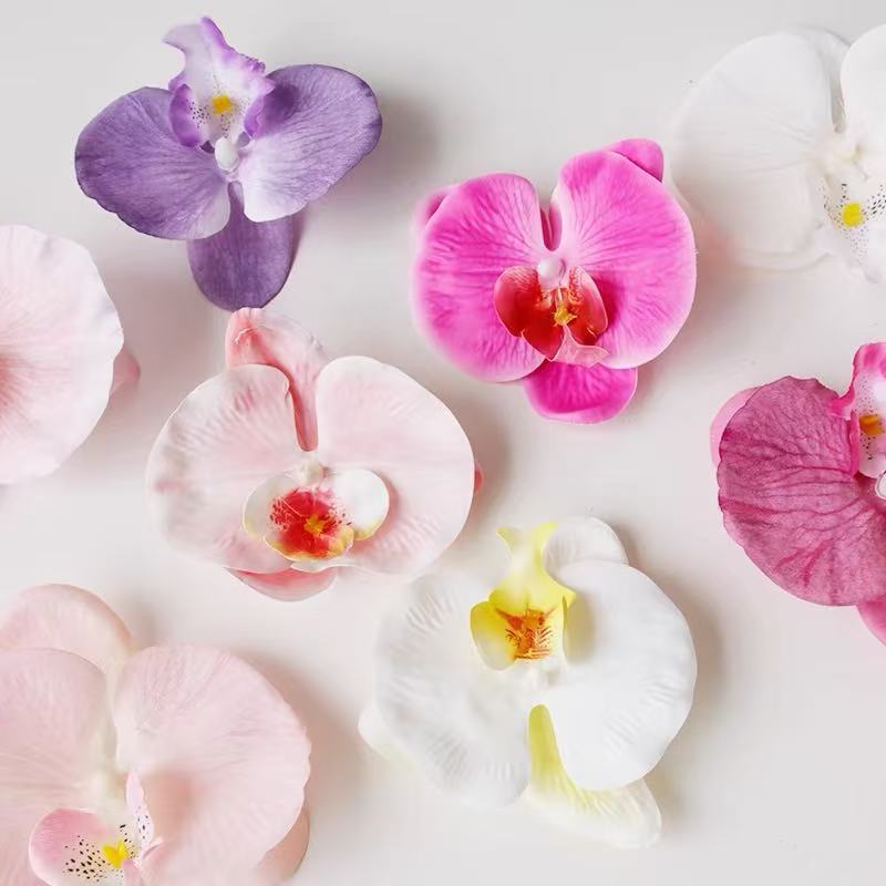 网红仿真花蝴蝶兰女神生日蛋糕装饰摆件康乃馨玫瑰花简约烘焙插件