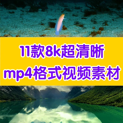 8k超清晰视频素材风景素材海底世界