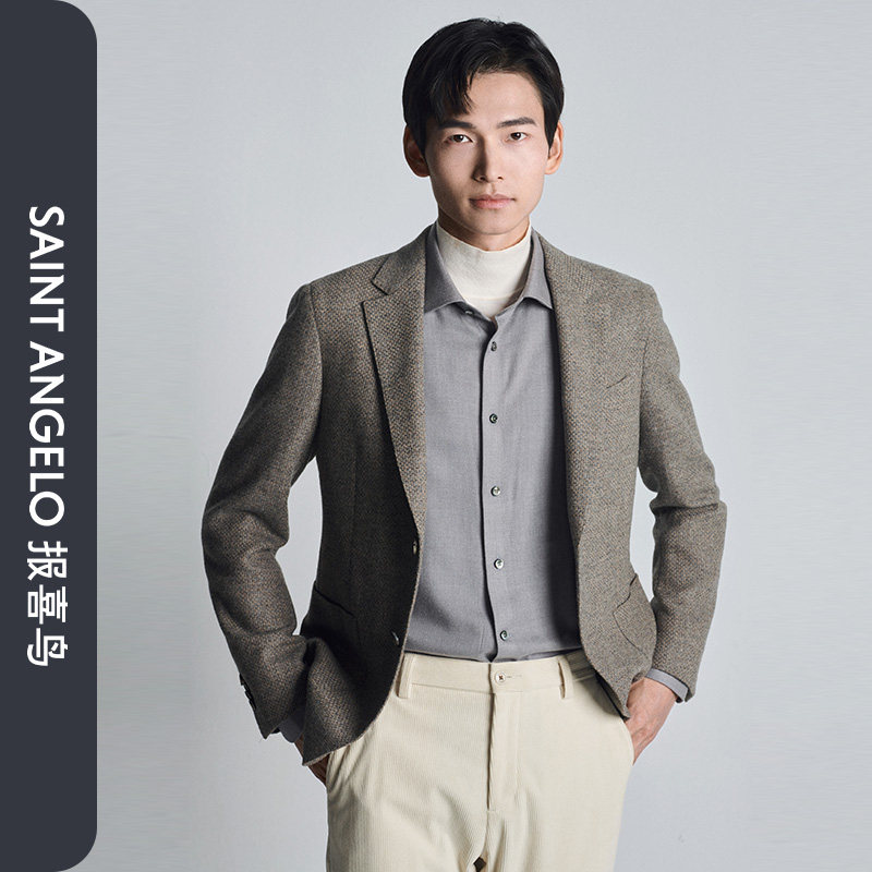 【BOTTOLI】报喜鸟秋季新款男士商务正装西服上衣平驳领单西外套,男装,休闲西服,淘宝优惠券,粉丝福利购,淘宝优惠卷