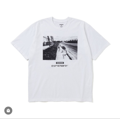 社长NELGHBDRHODD全棉小领口日系照片T恤短袖NBHD 24ss余文乐同款