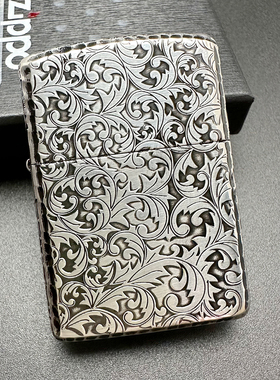ZIPPO正品之宝打火机 日版原版盔甲 凿边五面唐草5ER-ARABESQUE_B