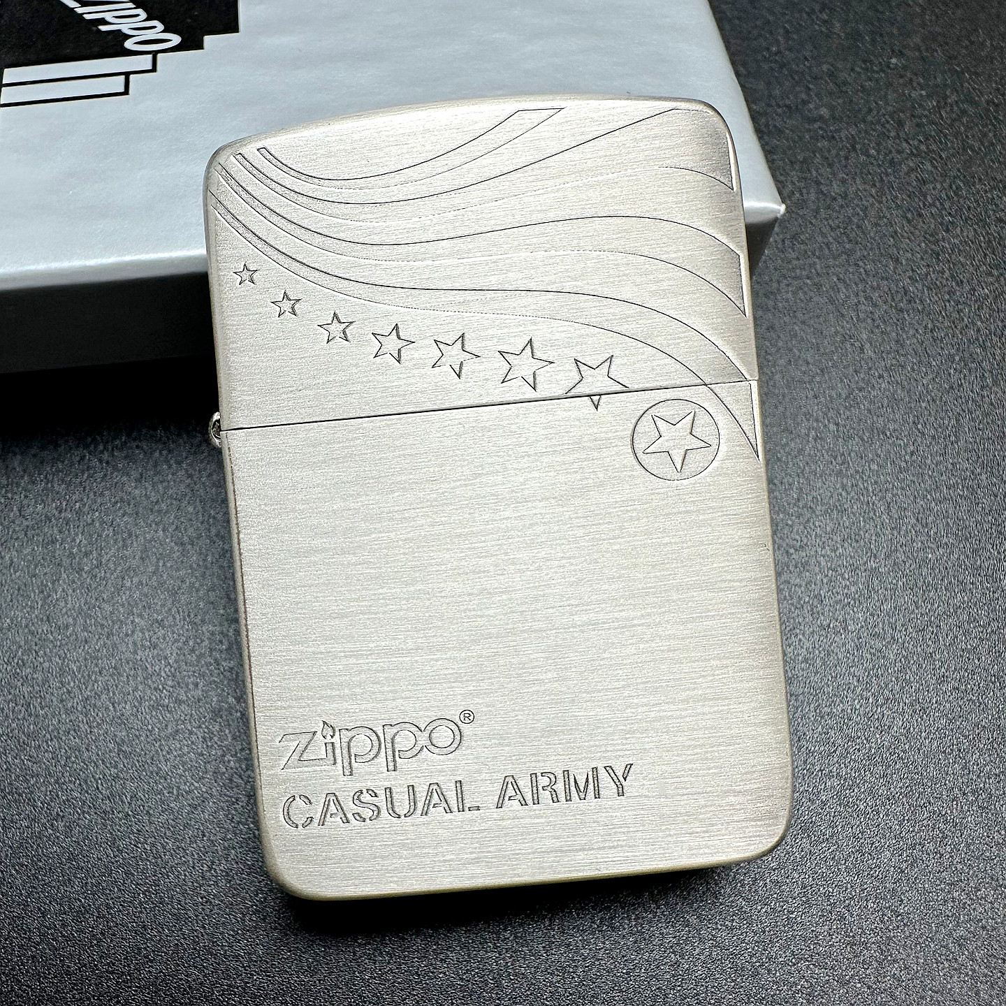 ZIPPO正品之宝打火机 原版经典复古DIY 1941银色陆战队星条旗