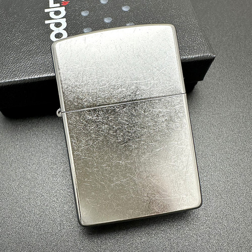 ZIPPO之宝打火机207镀铬花砂光板