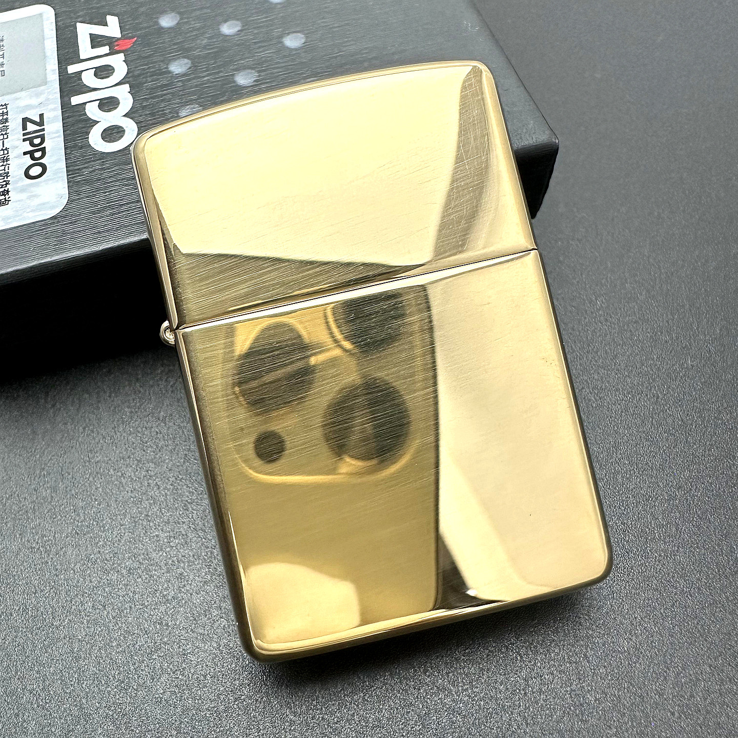 ZIPPO正品之宝打火机 美版原版 169盔甲黄铜镜面光板
