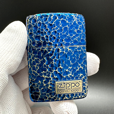 ZIPPO之宝打火机1941烤蓝陨石坑