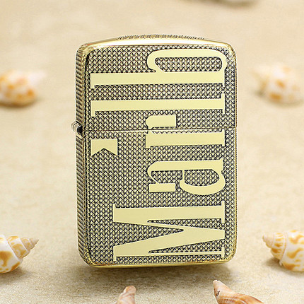 ZIPPO正品之宝打火机 原版雕刻DIY 1941B 盔甲黄铜万宝路星光牛头