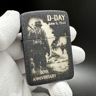 ZIPPO正品之宝打火机 美版原版限量版黑色 诺曼底登陆80周年46261