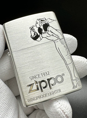 ZIPPO正品之宝打火机风中女郎