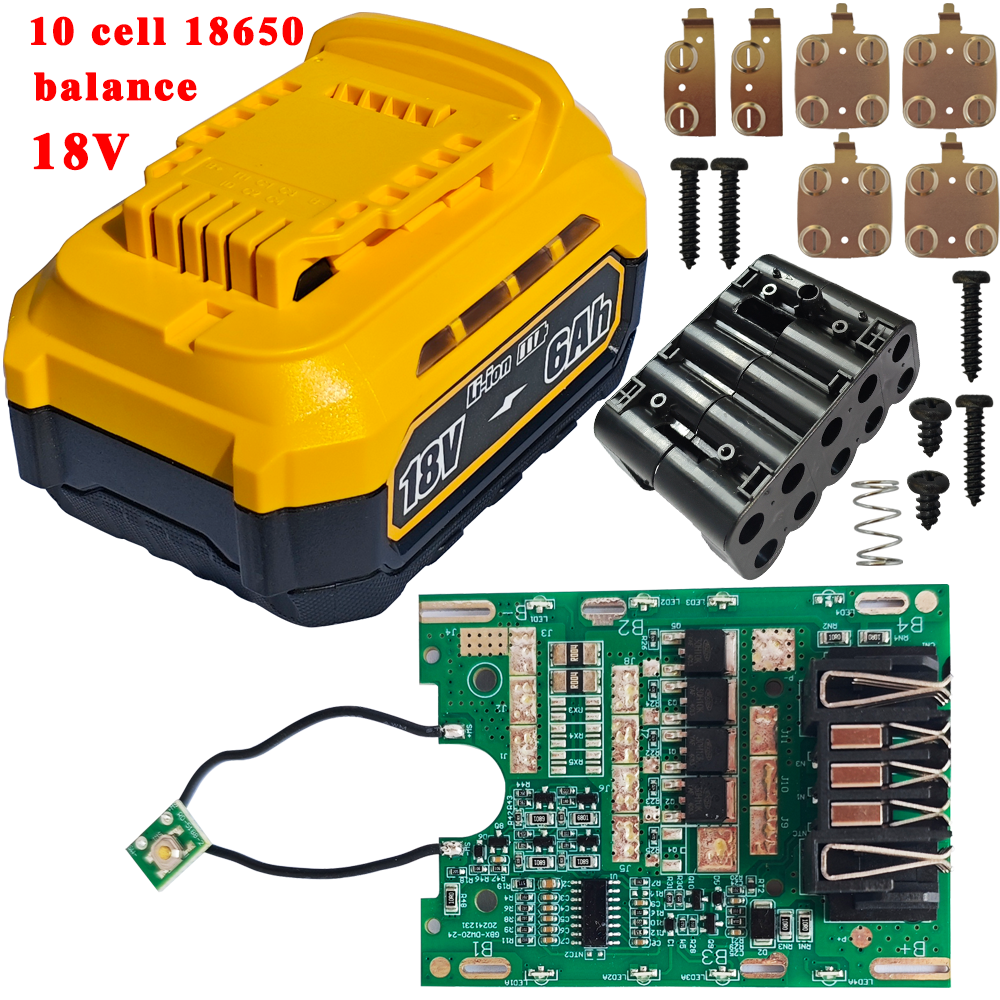适用于DEWALT  DCB205  18V 10 CELL 18650 lithium Battery kit