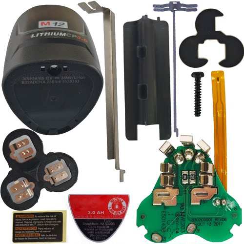 适用于 12V M12 3 CELL 18650 Battery box KITS