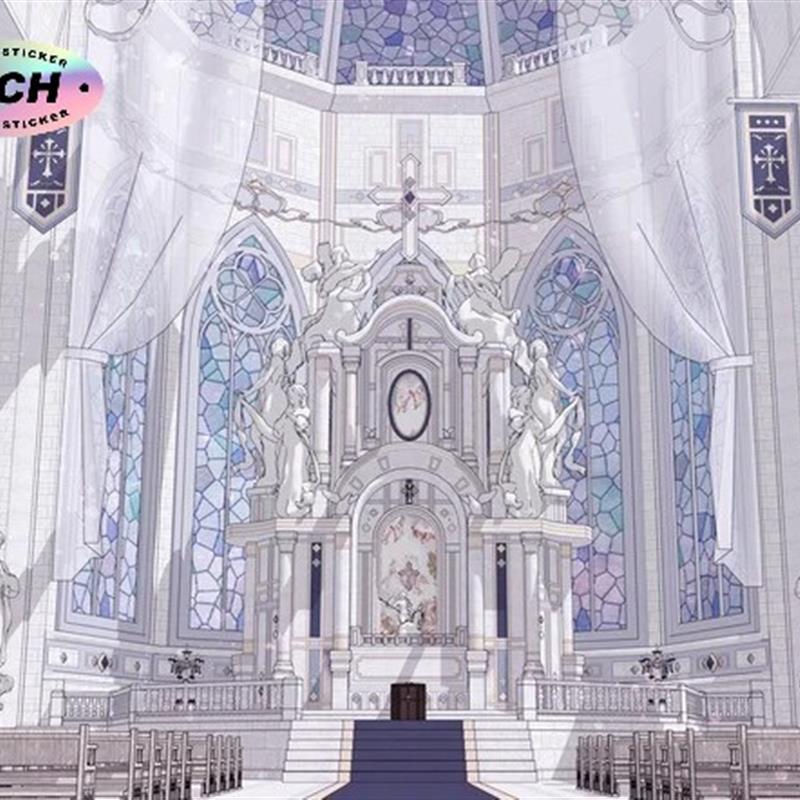 【acon 3D】 奇幻神殿内部(礼拜堂)欧式复古场景 su