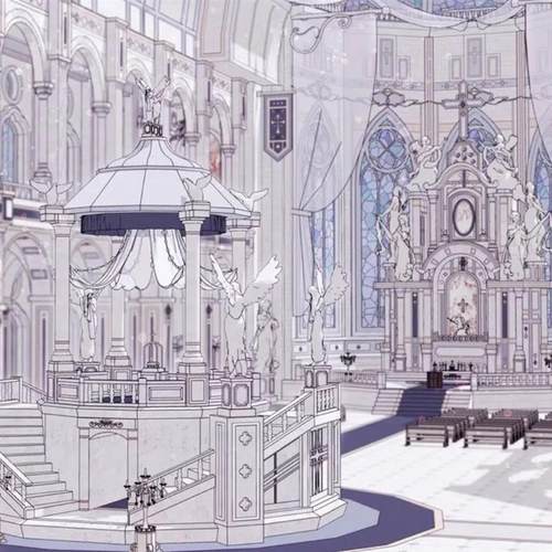 【acon3d】奇幻神殿内部礼拜堂