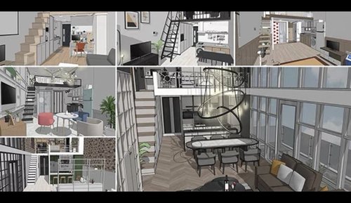【自购回血】acon3d 居住空间全套 su套装模型 6个全套