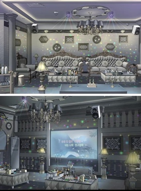 acon3d 酒吧练歌厅、走廊、破碎的室内 草图大师模型 su模型