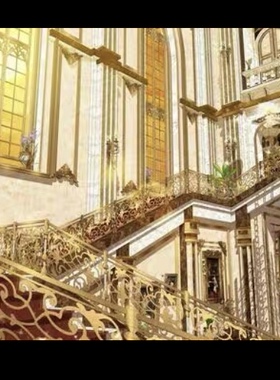 【acon3d】浪漫皇室走廊和阶梯的秘密 skp模型直接拍