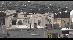 acon3d  广播电台  skp模型  su模型草图大师绘画漫画背景专用