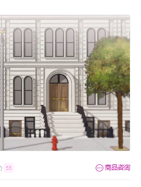 【ACON 3D 自购回血】 纽约曼哈顿住宅区和商店一条街