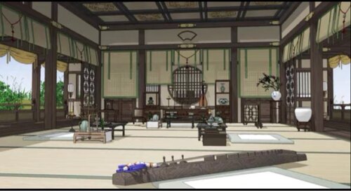 acon3d东方风室内背景套装2 古风室内背景 绘画辅助su模型