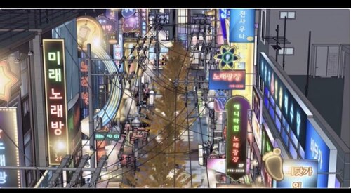 ACON3D，娱乐街的昼夜，sketch up3D模型 包括白天模型+夜晚模型