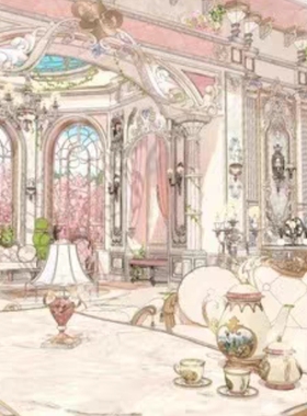 【acon3d】清新的下午甜蜜茶点时光 欧式甜美下午茶宴会厅