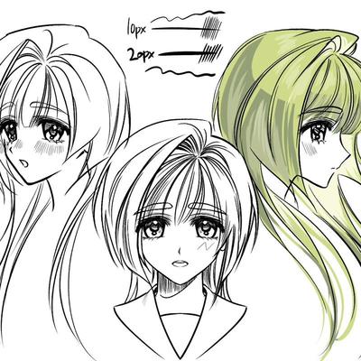 独家首发! 10clip 硫磺线条画笔 csp勾线笔刷