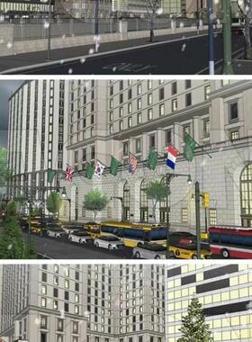 【acon3D模型】M067 美国四季城市 - 四季+昼夜+