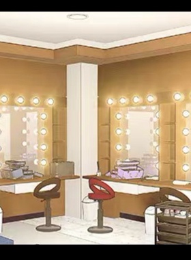 acon3d   扮装室  skp模型  su模型草图大师绘画漫画背景专用