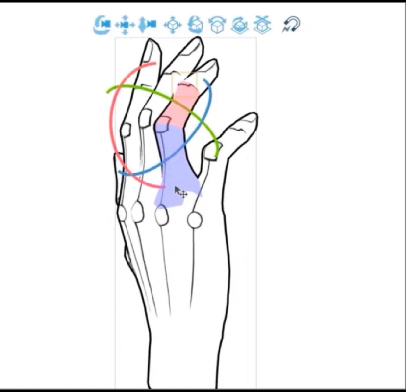 【CSP3d模型】线稿手3d模型  3d手左右两只 clip文件