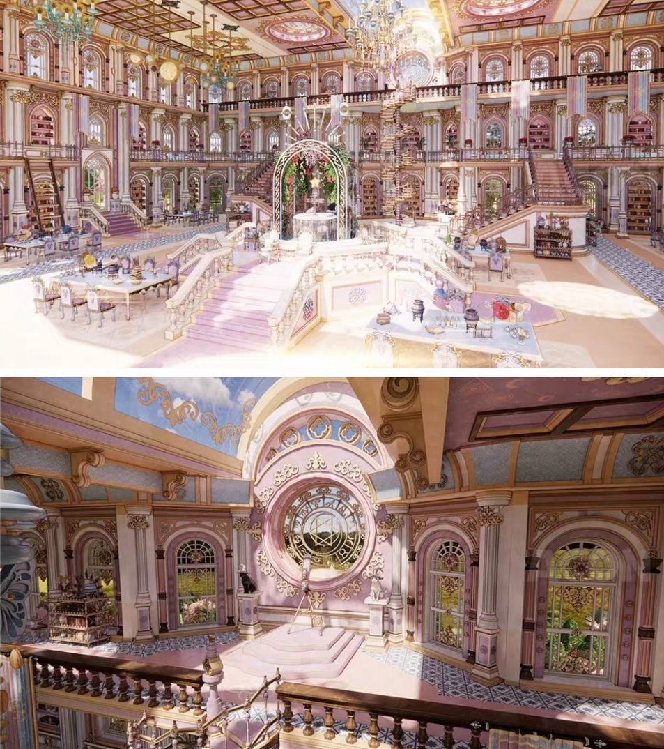 【acon3d】幻想魔法学院-图书研究室