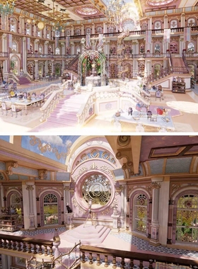 【acon3d】幻想魔法学院-图书研究室