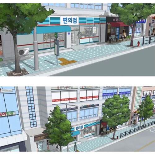 【acon3d模型】便利店小超市漫画背景素材su模型草图大师