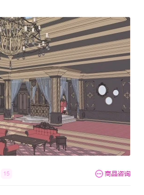 acon 3d  奇幻领主的府邸（寝室）   skp