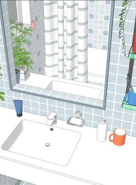 acon3d 洗手间模型